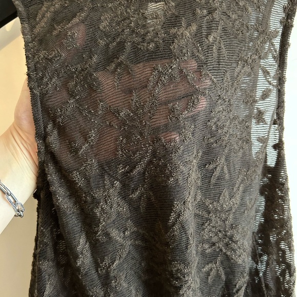 Motel Rocks Chocolate Lace Top - Picture 2 of 4